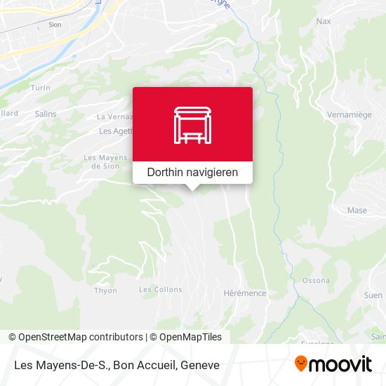 Les Mayens-De-S., Bon Accueil Karte