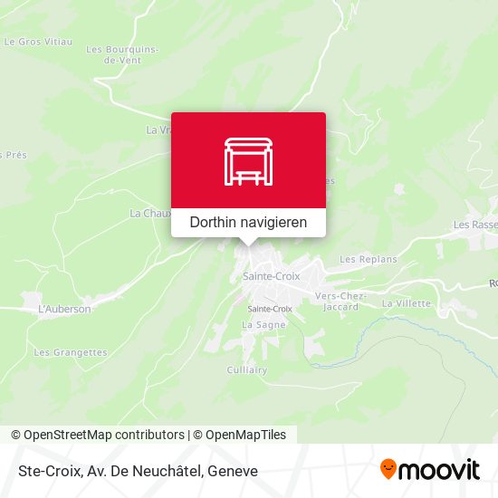 Ste-Croix, Av. De Neuchâtel Karte