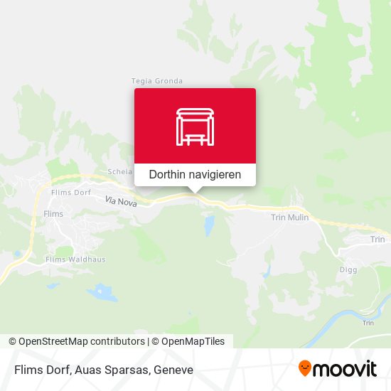 Flims Dorf, Auas Sparsas Karte