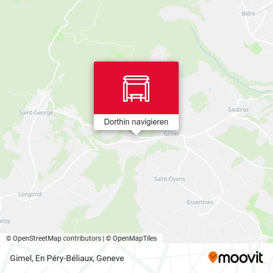 Gimel, En Péry-Béliaux Karte