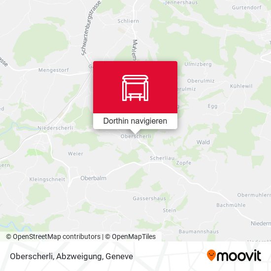 Oberscherli, Abzweigung Karte