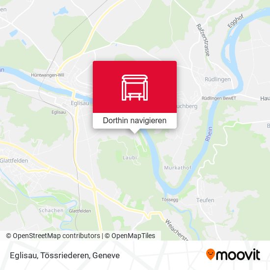 Eglisau, Tössriederen Karte