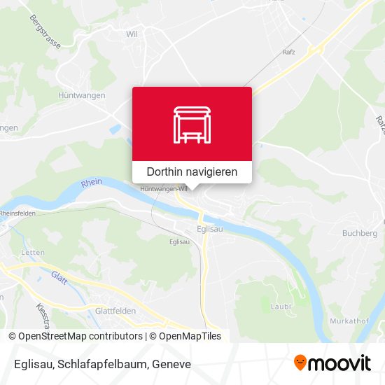 Eglisau, Schlafapfelbaum Karte