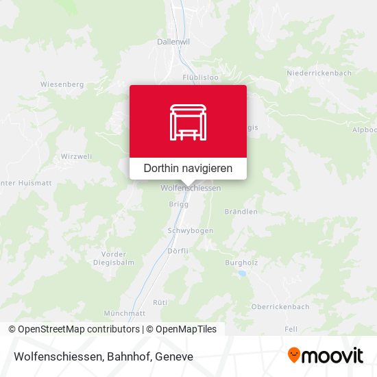 Wolfenschiessen, Bahnhof Karte