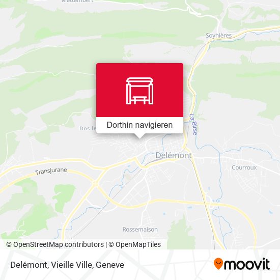 Delémont, Vieille Ville Karte