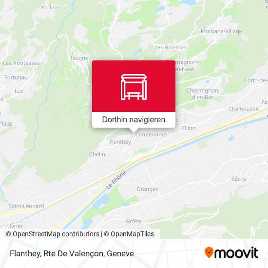 Flanthey, Rte De Valençon Karte