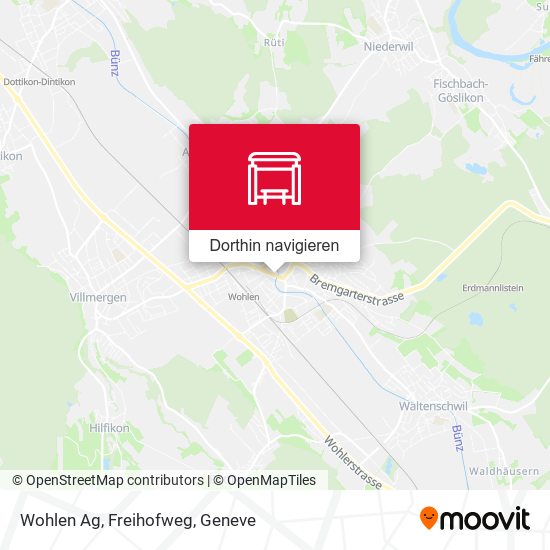 Wohlen Ag, Freihofweg Karte