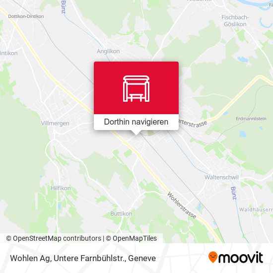 Wohlen Ag, Untere Farnbühlstr. Karte