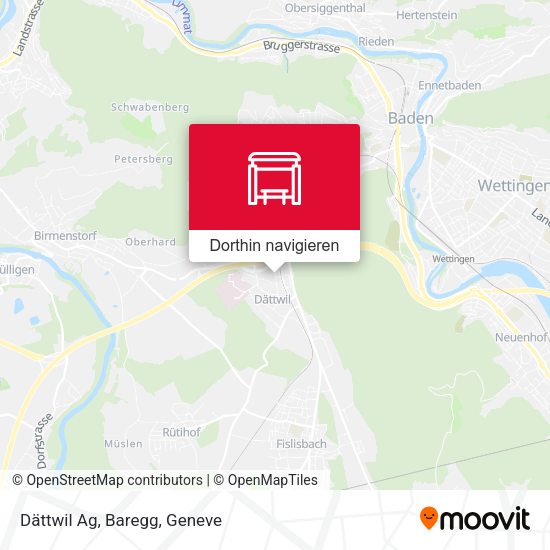 Dättwil Ag, Baregg Karte