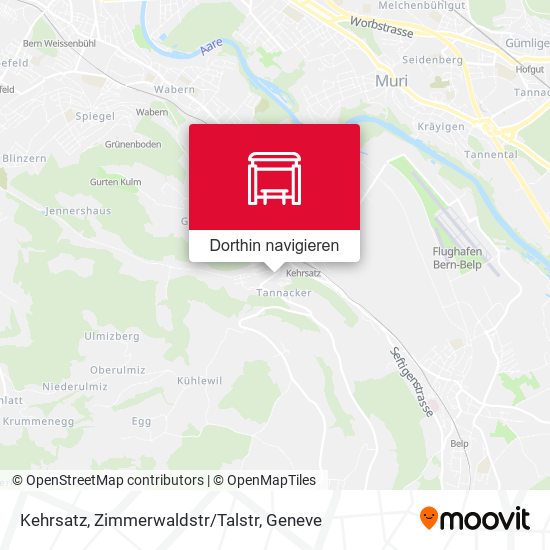 Kehrsatz, Zimmerwaldstr/Talstr Karte