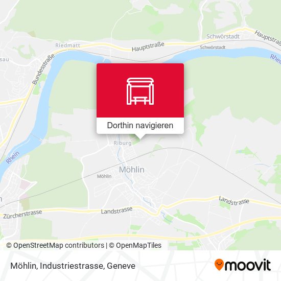 Möhlin, Industriestrasse Karte