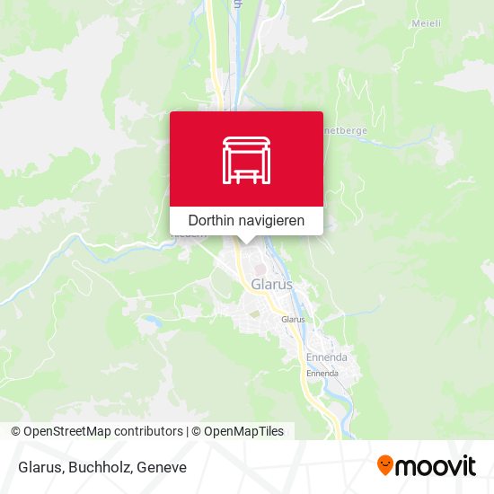 Glarus, Buchholz Karte