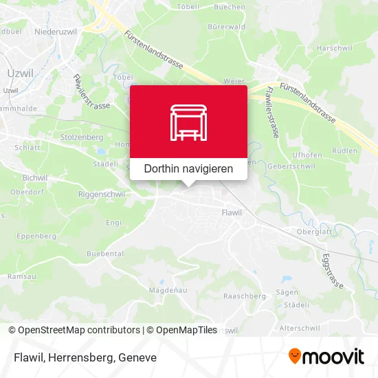 Flawil, Herrensberg Karte