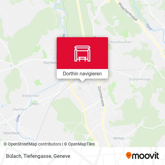 Bülach, Tiefengasse Karte