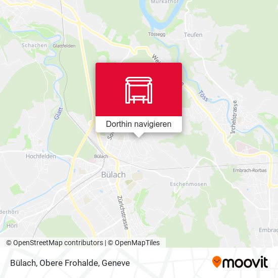 Bülach, Obere Frohalde Karte