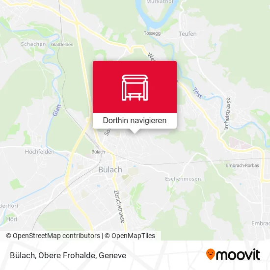 Bülach, Obere Frohalde Karte