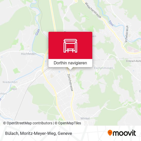 Bülach, Moritz-Meyer-Weg Karte