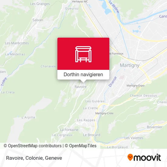 Ravoire, Colonie Karte