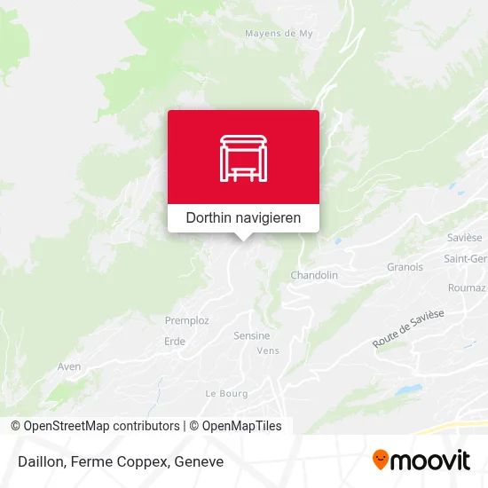 Daillon, Ferme Coppex Karte
