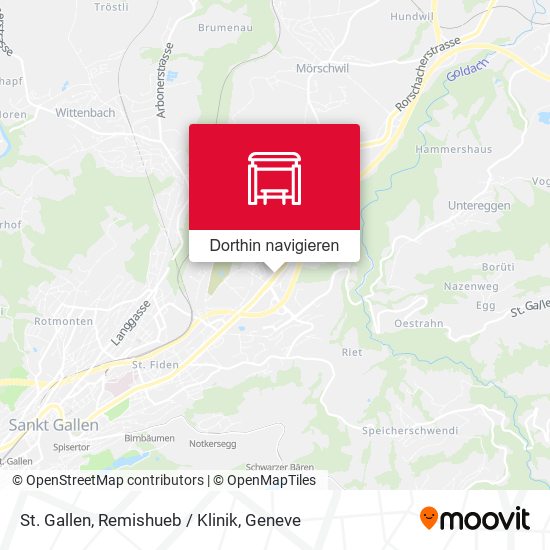 St. Gallen, Remishueb / Klinik Karte