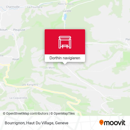 Bourrignon, Haut Du Village Karte