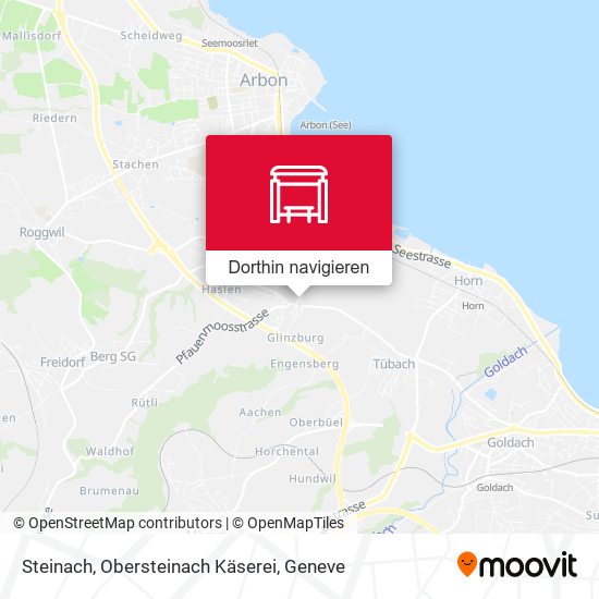 Steinach, Obersteinach Käserei Karte