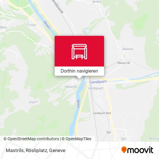 Mastrils, Rösliplatz Karte