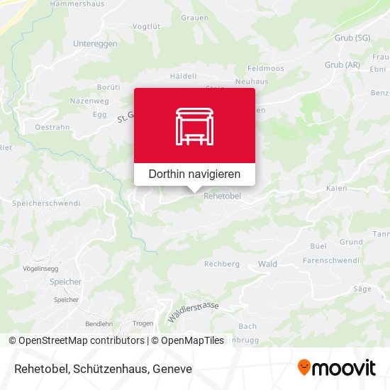 Rehetobel, Schützenhaus Karte