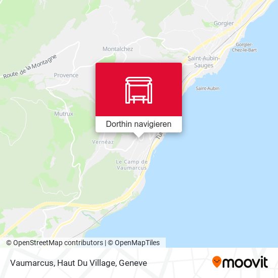 Vaumarcus, Haut Du Village Karte