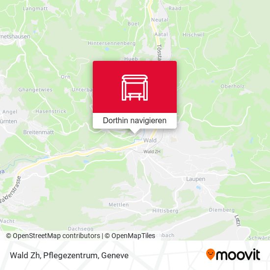 Wald Zh, Pflegezentrum Karte