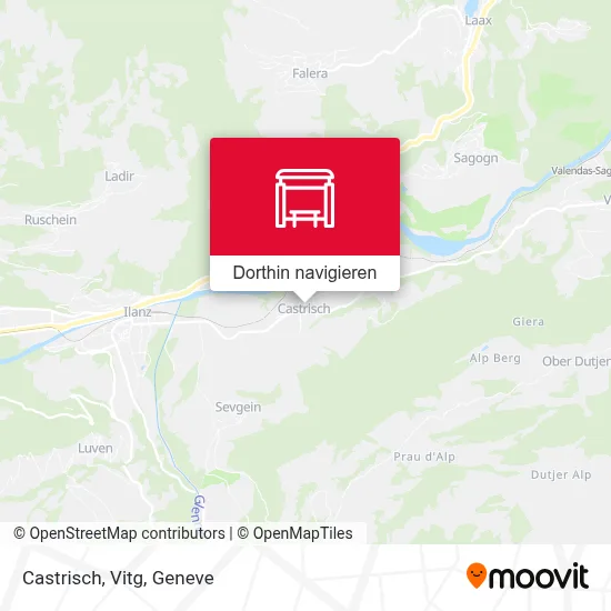 Castrisch, Vitg Karte