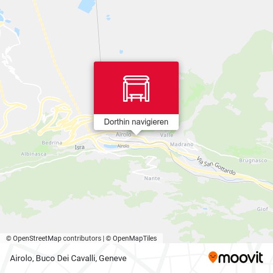 Airolo, Buco Dei Cavalli Karte