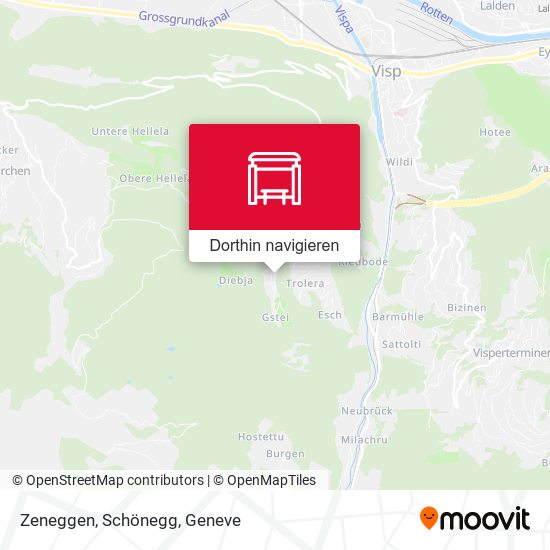 Zeneggen, Schönegg Karte