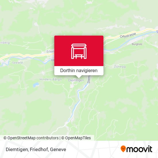 Diemtigen, Friedhof Karte