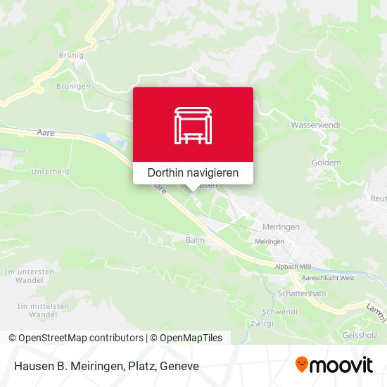 Hausen B. Meiringen, Platz Karte
