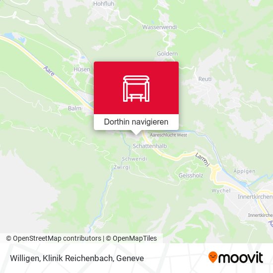 Willigen, Klinik Reichenbach Karte