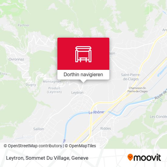 Leytron, Sommet Du Village Karte