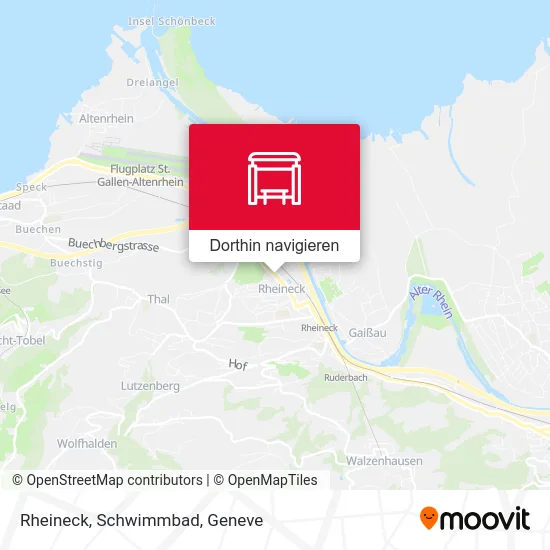 Rheineck, Schwimmbad Karte