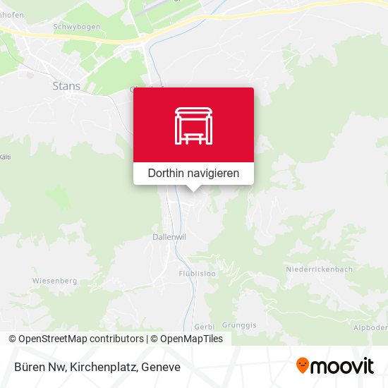Büren Nw, Kirchenplatz Karte