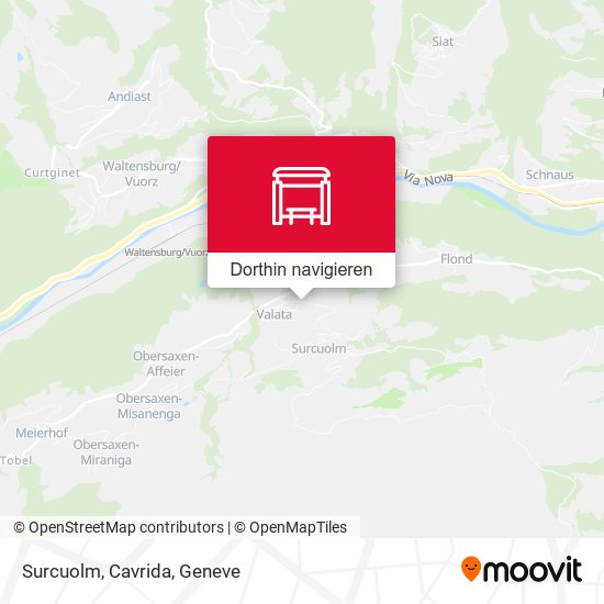 Surcuolm, Cavrida Karte