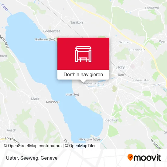 Uster, Seeweg Karte