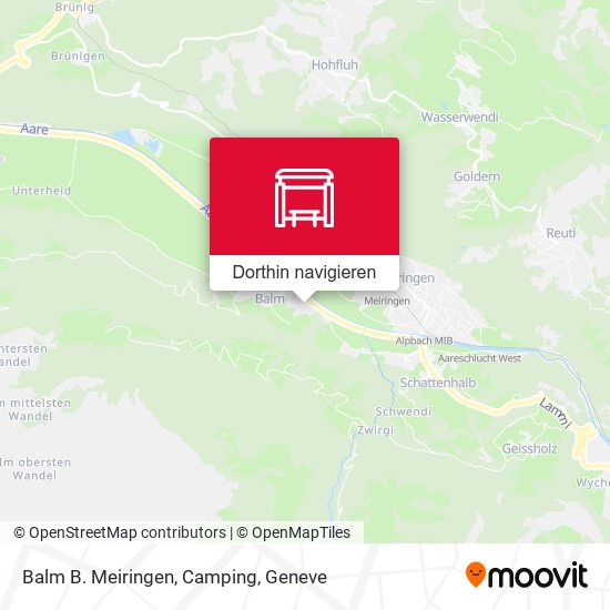 Balm B. Meiringen, Camping Karte
