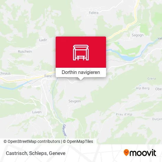 Castrisch, Schleps Karte