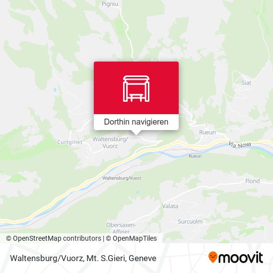Waltensburg/Vuorz, Mt. S.Gieri Karte