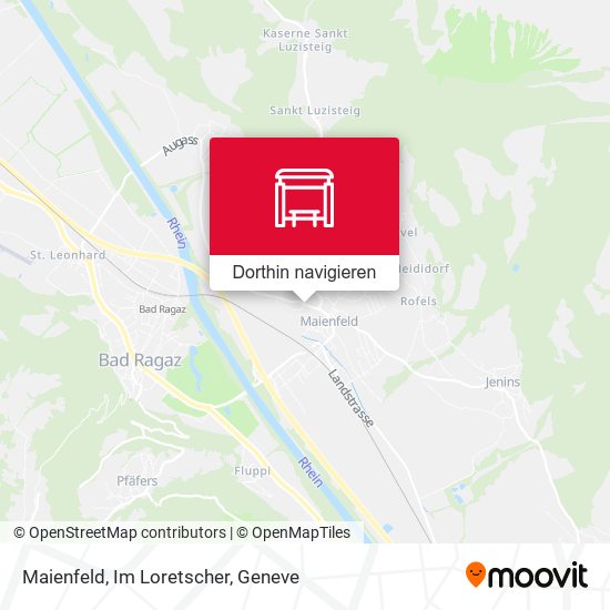 Maienfeld, Im Loretscher Karte