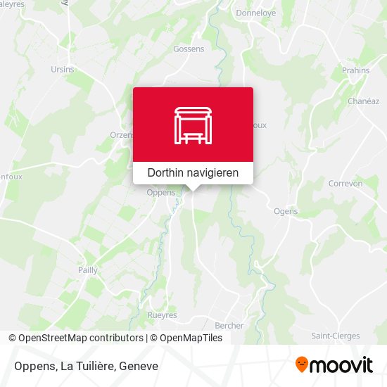 Oppens, La Tuilière Karte
