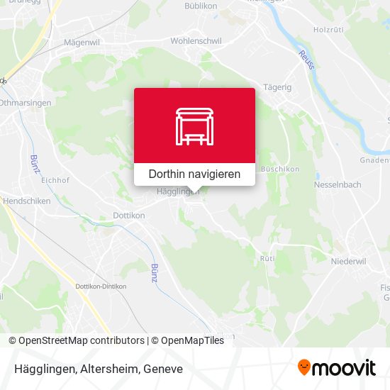 Hägglingen, Altersheim Karte