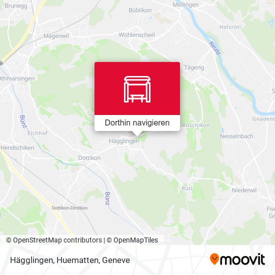 Hägglingen, Huematten Karte