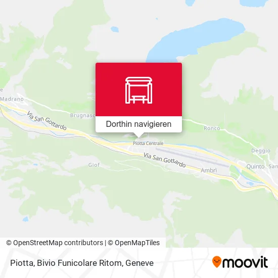 Piotta, Bivio Funicolare Ritom Karte