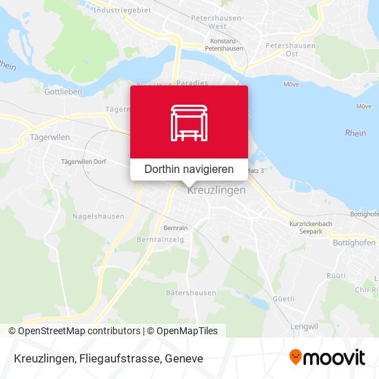 Kreuzlingen, Fliegaufstrasse Karte
